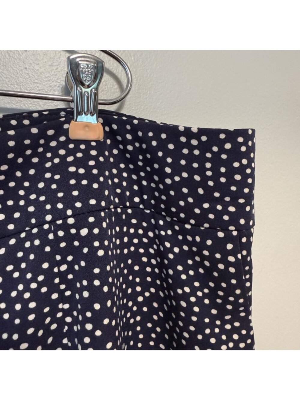 NWOT Jessica London Womens Polka Dot Capri Pants Size 24 Navy & White - Picture 2 of 7